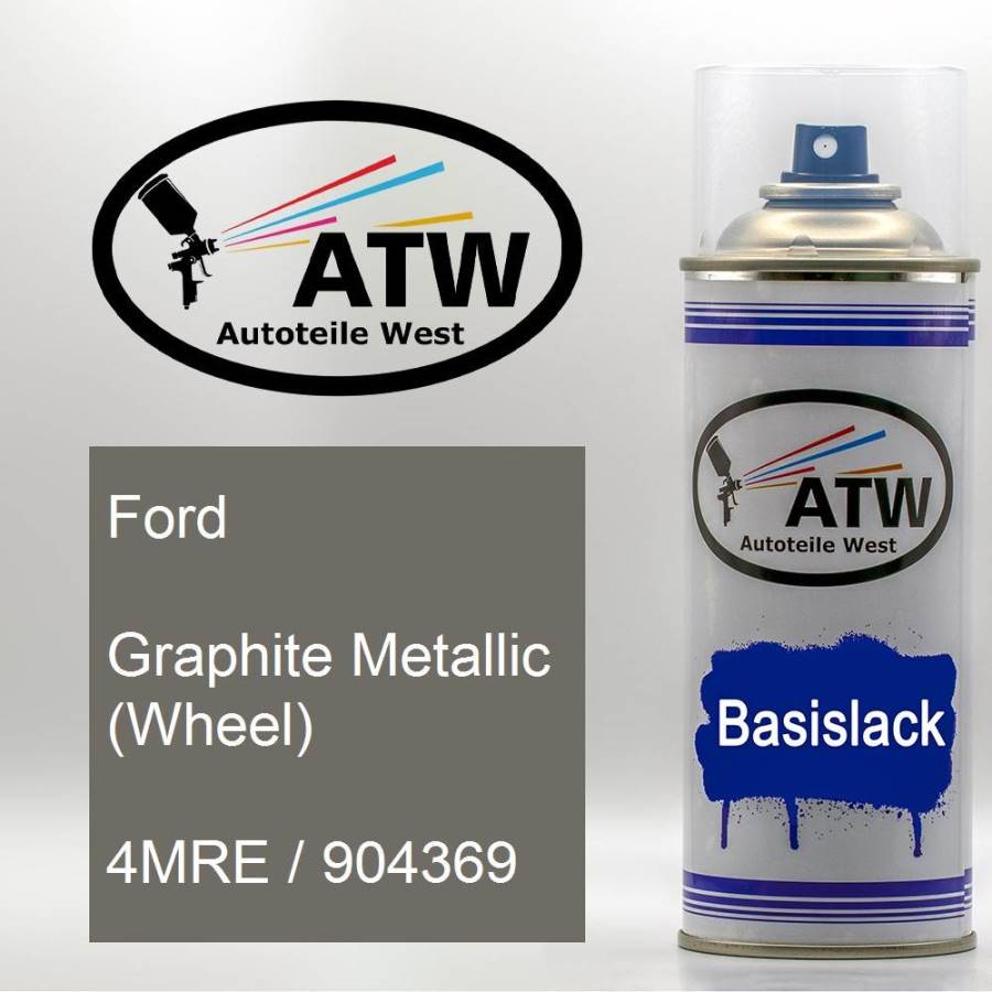 Ford, Graphite Metallic (Wheel), 4MRE / 904369: 400ml Sprühdose, von ATW Autoteile West.